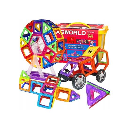 Doris magnetická stavebnice XXL v kufříku Magical Magnet 117 dílů