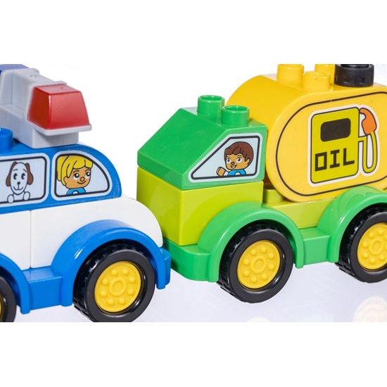 LWToys junior kostky Auta 62 ks