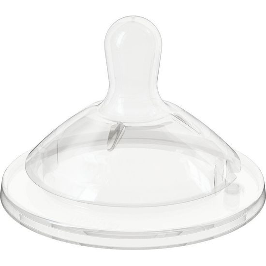 Chicco Dudlík na láhev Natural Feeling silikon na kaši 2ks, 6m+