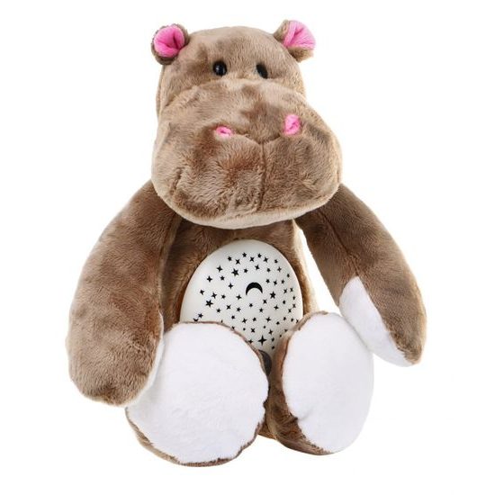 Plyšový hrošík s projektorem a melodiemi Hipcio