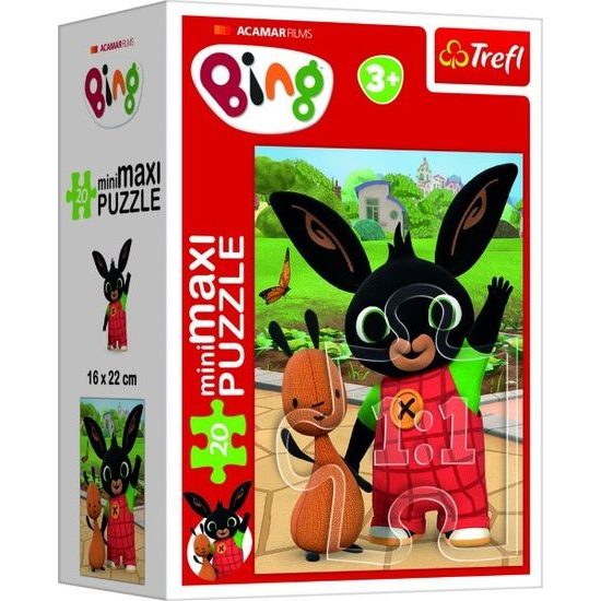 Minipuzzle mini - Maxi 20 dílků Bingovi přátelé/Králíček Bing - mix 4 druhy
