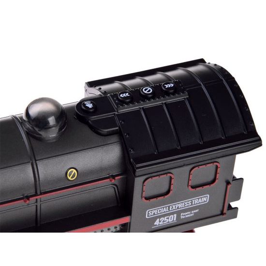 XXL vláčkodráha na baterie s kouřovými a světelnými efekty Steam Train