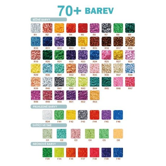 Neónové zažehlovací korálky Neon Iron Beads 10000 kusů