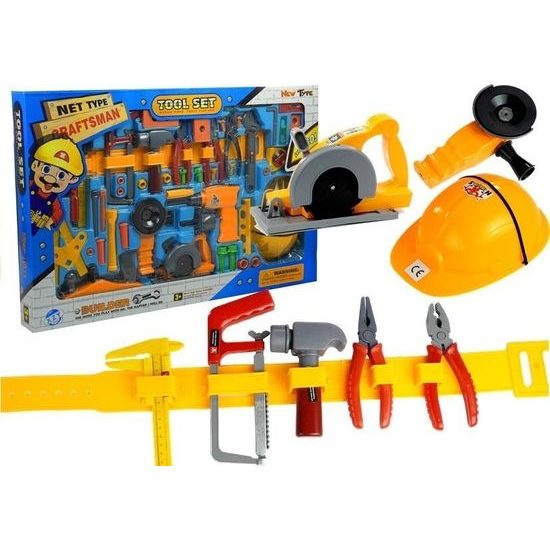 Velká sada nářadí pro malého kutila + pásek 55ks