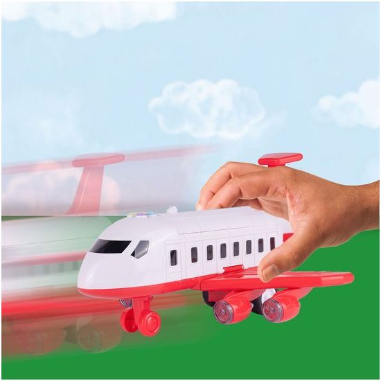 Interaktivní letadlo s autíčky, světly a zvuky DIY Airplane