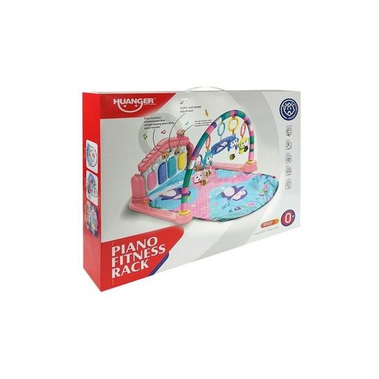 Haunger hrací deka s piankem Fitness Rack růžová