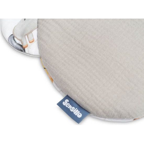 Mušelínový set do kočárku s oušky Zvěrokruh, šedá