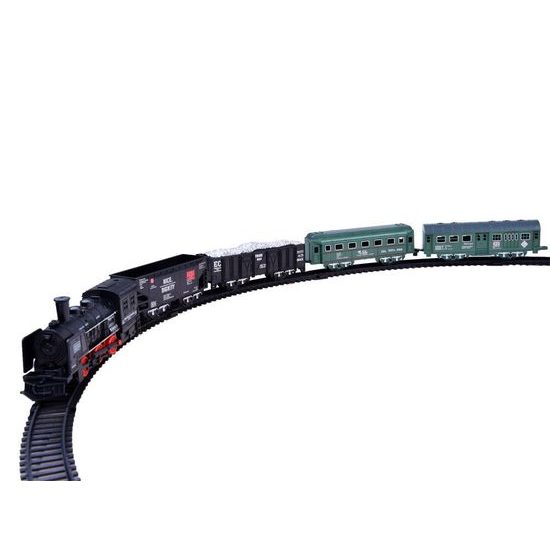 Mini vláčkodráha na baterie se světlem Rail King