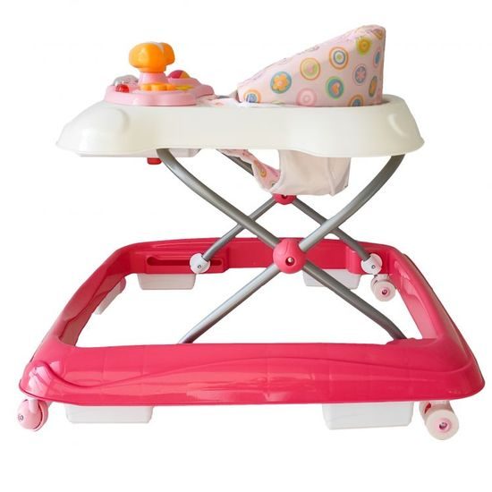 Ecotoys dětské vzdělávací chodítko růžové