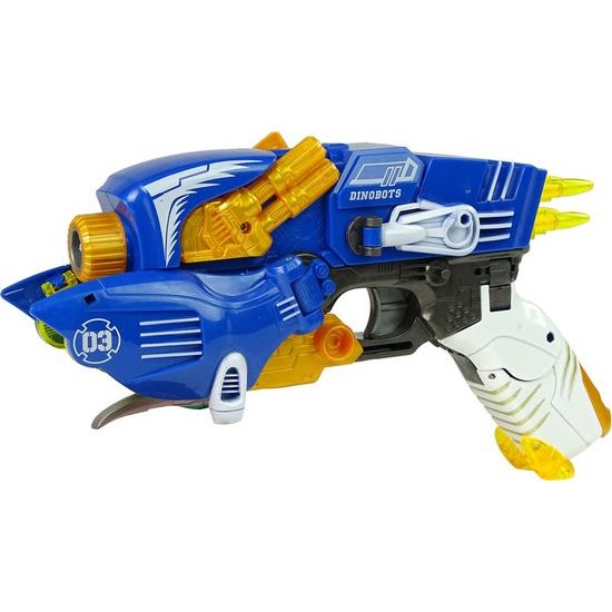 Dinosauří pistole 2v1 modrá