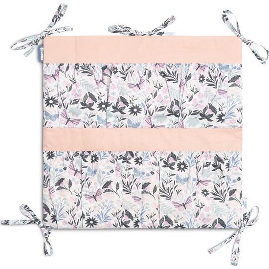 Organizér na postýlku Motýly, růžová