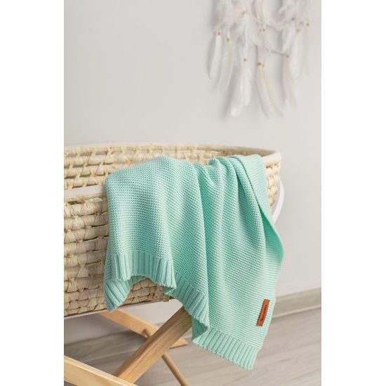 Dětská deka bambusovo-bavlněná 80x100 cm máta
