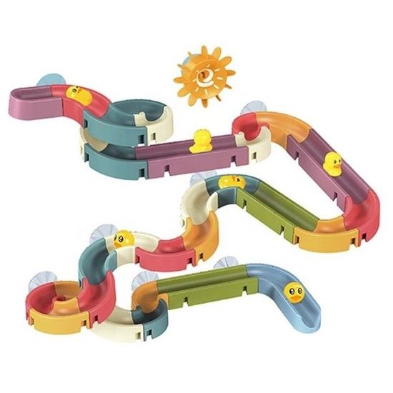 Dětská kuličková dráha do vany Kačenky 48 dílků