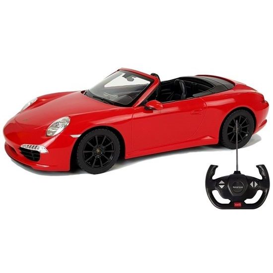 Rastar auto na dálkové ovládání Porsche 911 Carrera S 1:12 červené