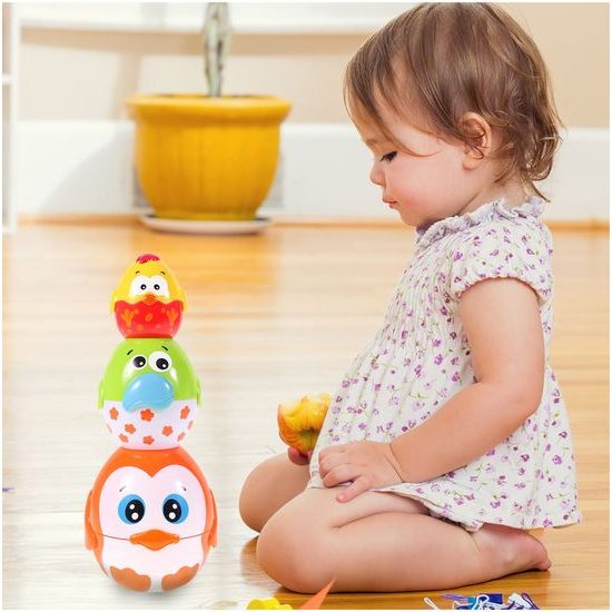 Interaktivní naučná pyramida Egg Stacking