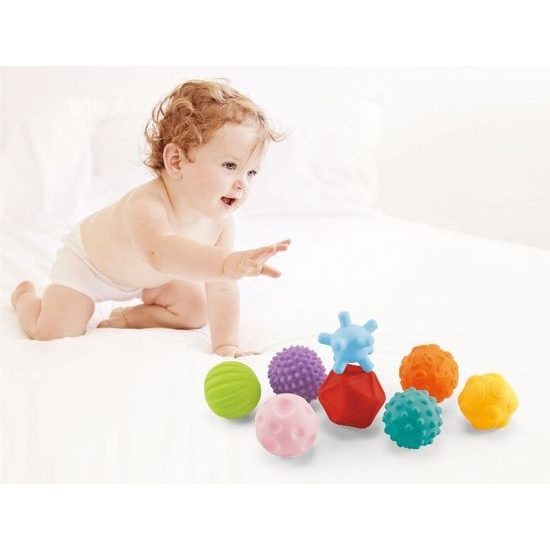 Haunger senzorické míčky pro nejmenší Textured Balls 8 kusů