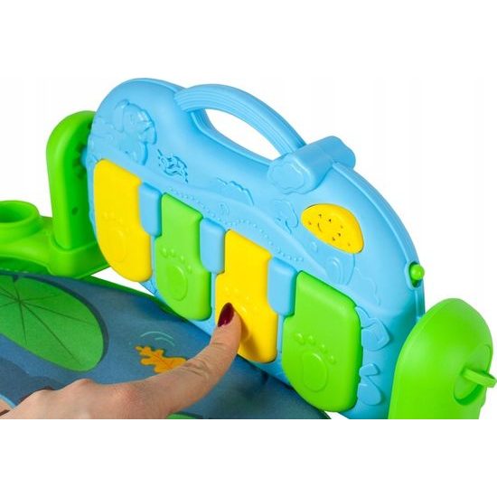 Hrací deka s piankem Harmonika zelená