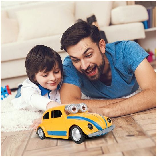 Robot transformer 2v1 Big Eyes Car v měřítku 1:24