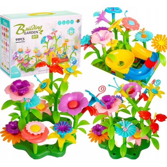 Doris dětská stavebnice zahrádka s dráhou 99 dílků Garden Building