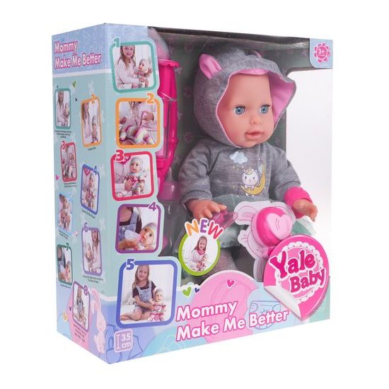 Interaktivní dětská panenka Malá doktorka 35 cm s příslušenstvím