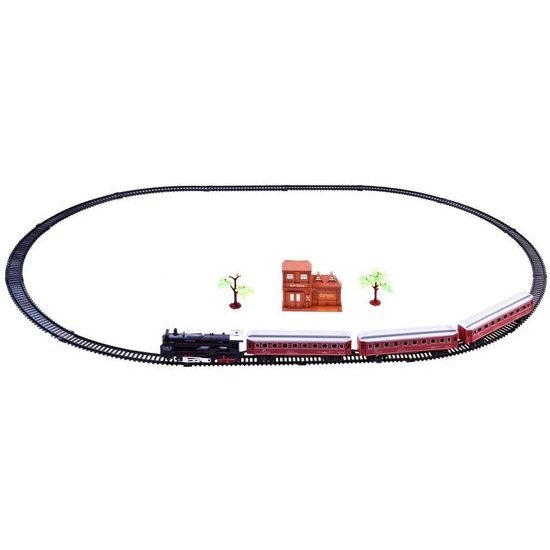 Mini vláčkodráha na baterie se světlem Red Rail King