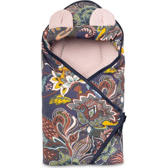 Sensillo Zavinovačka do autosedačky wafel boho pastelově růžová