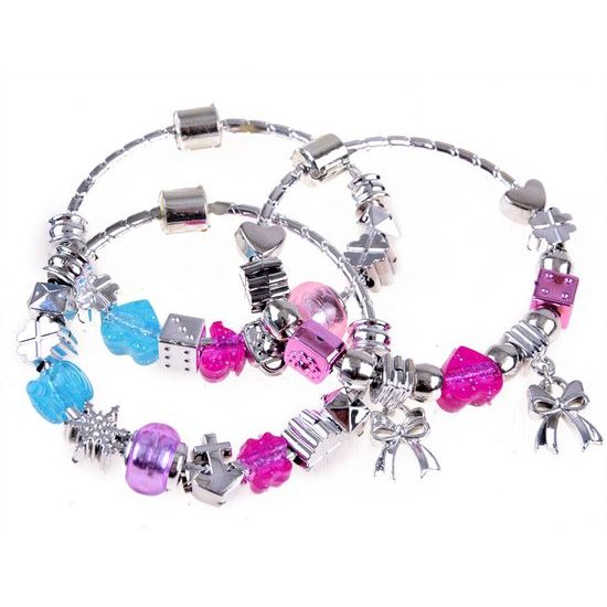 Dětská sada korálků na výrobu náramků Charm Jewellery