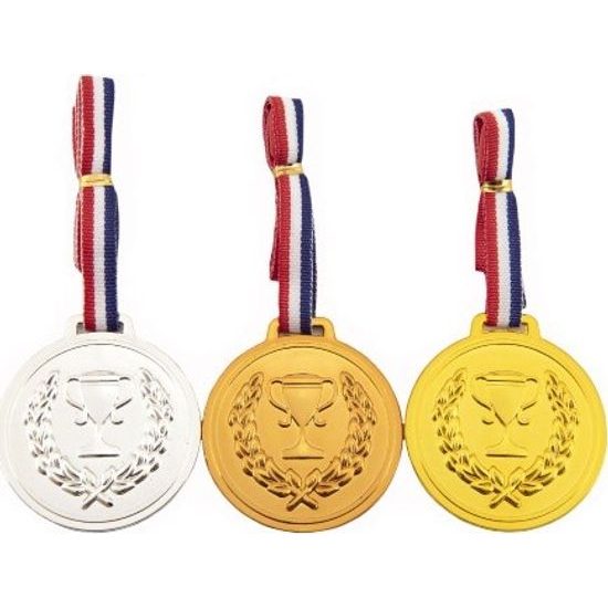 Medaile se šňůrkou 3ks