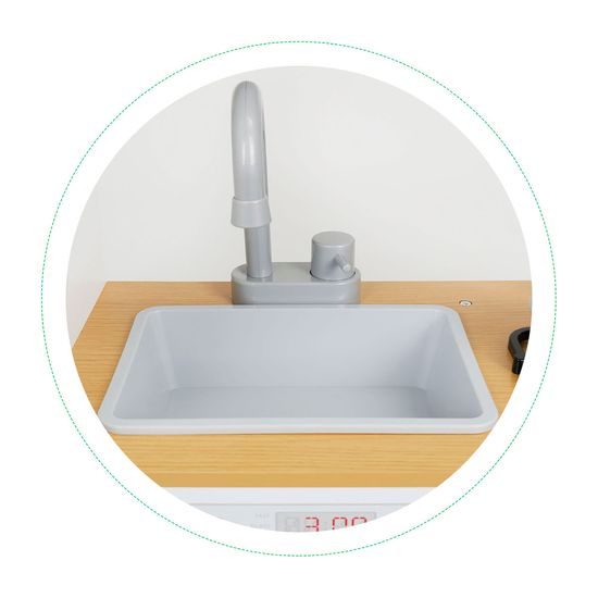 Ecotoys velká dřevěná kuchyňka Menu Kitchen