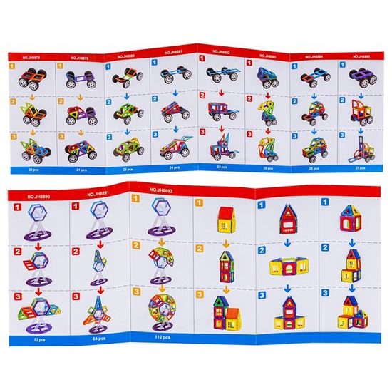 Doris magnetická stavebnice Magical Magnet Block 112 dílů