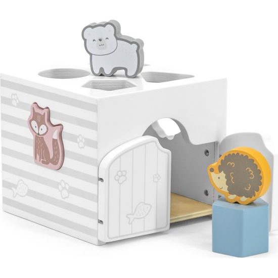 Dřevěná vkládačka se zvířátky Viga