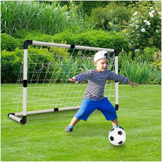 Fotbalová branka 2v1 s míčem 92x61 cm