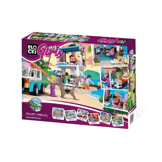 Blocki MyGirls stavebnice plážový dům 371 dílků