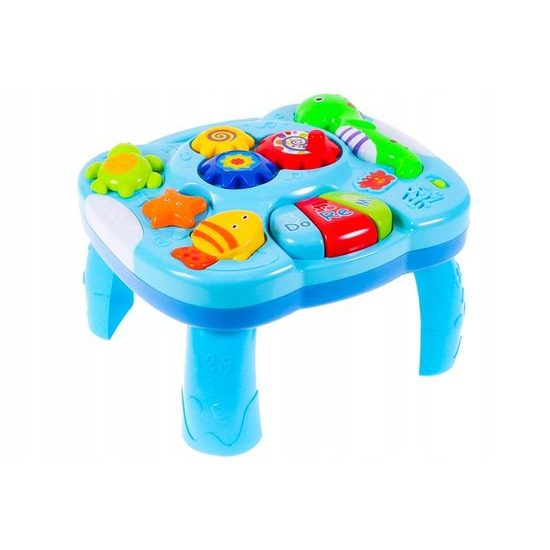 Edukační stoleček s piankem a zvuky 2v1 Želvička