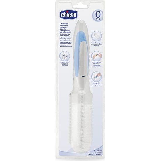 Chicco kartáče na láhve set bílá