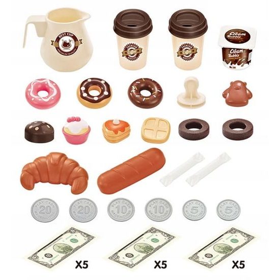 Dětská kavárna na baterie Coffee Shop s příslušenstvím