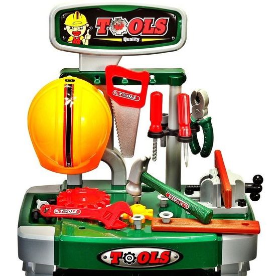 Dětský pracovní stůl s helmou Super Tools