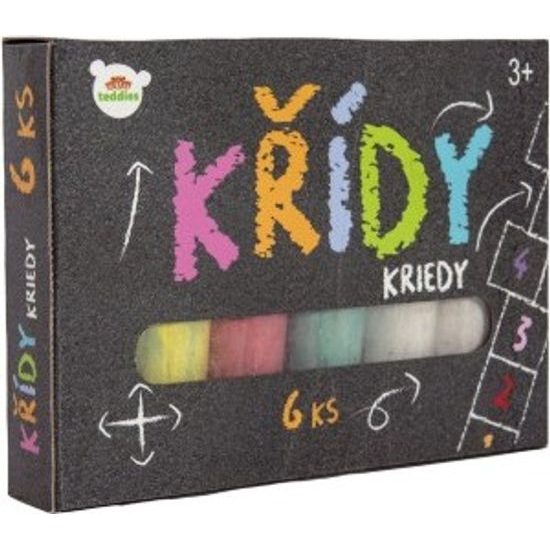 Křídy barevné chodníkové 6ks