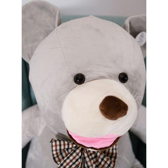 Plyšový medvěd Maty 130 cm VIP šedý