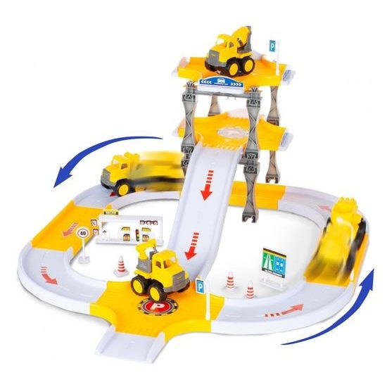 Parkovací dráha se 4 stavebními stroji Big Size Lot