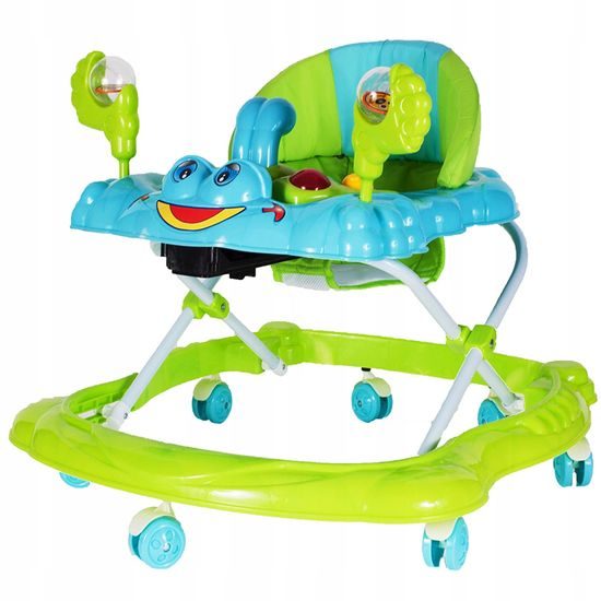 Dětské vzdělávací chodítko Laugh Walker zelené