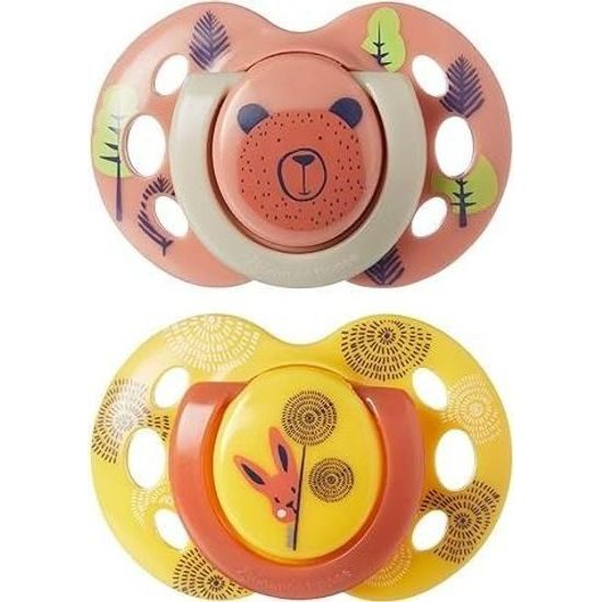 Tommee Tippee Šidítko C2N silikon Fun 2ks 6-18m