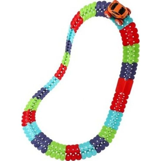 Barevná Autodráha 92 ks + auto na baterie