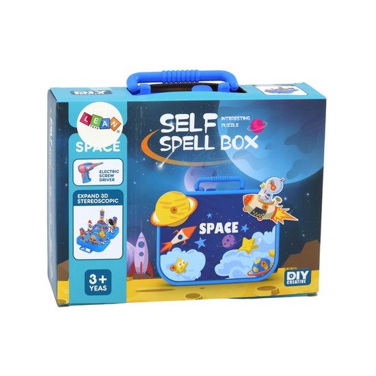 Konstrukční 3D stavebnice s vrtačkou na baterie a šroubovákem Kosmos 228 ks