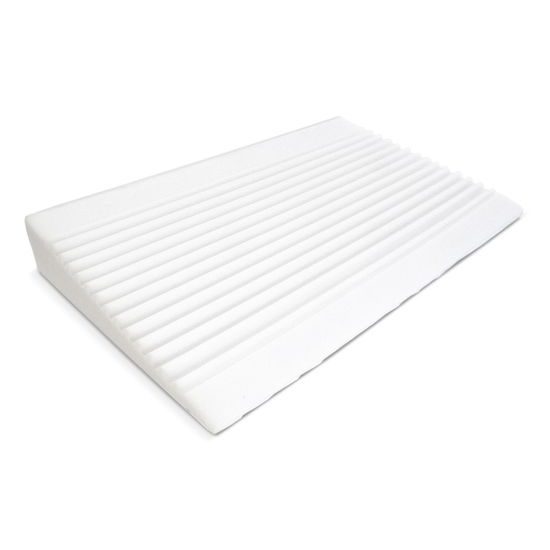 Kojenecký polštář - klín Sensillo bílý Luxe s aloe vera 60x38 cm