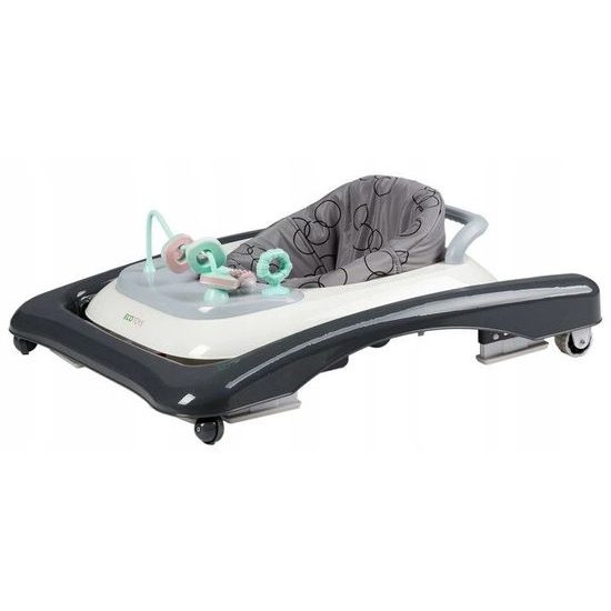 Ecotoys dětské chodítko s hračkami černo-bílé