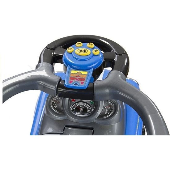 Dětské odstrkovadlo s vodící rukojetí - modré auto