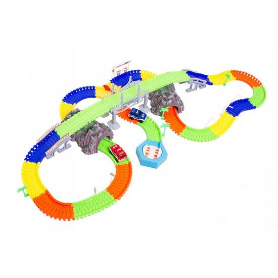 Doris dětská autodráha s autíčky na baterie 240 dílků GoGo Track