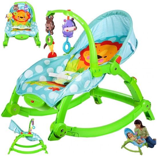 Kojenecké lehátko 3v1 s vibracemi Lion Rocker