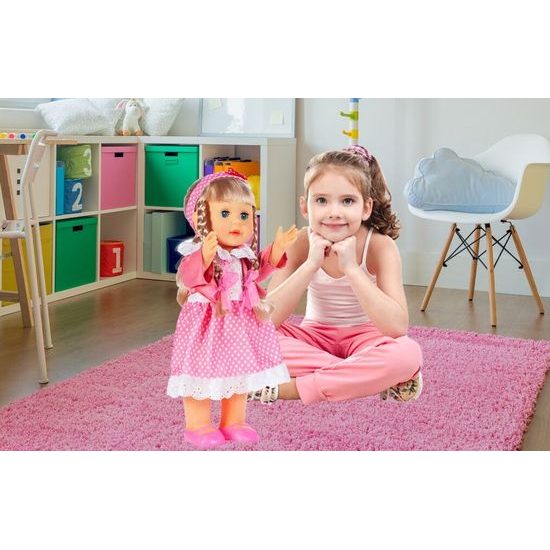 Chodící a mluvící panenka s oblečením Belinda 42 cm